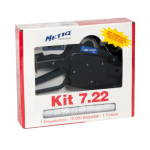 Kit Etiquetadora 7.22 7 digitos + Etiquetas brancas (22mmx12mm)