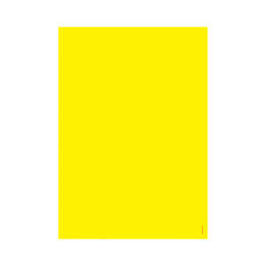 Cartaz laminado amarelo liso A1 2 faces