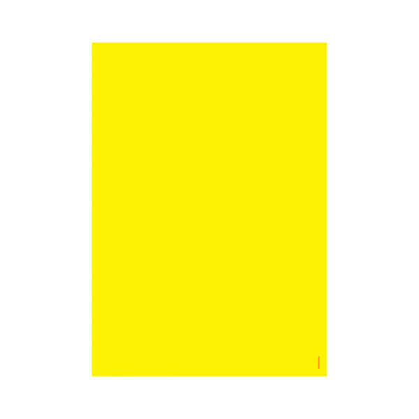 Cartaz laminado amarelo liso A1 2 faces
