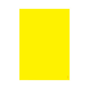 Cartaz laminado amarelo liso A2 2 faces c/ilhós