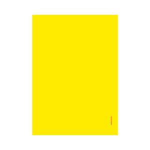 Cartaz laminado amarelo liso A4 2 faces