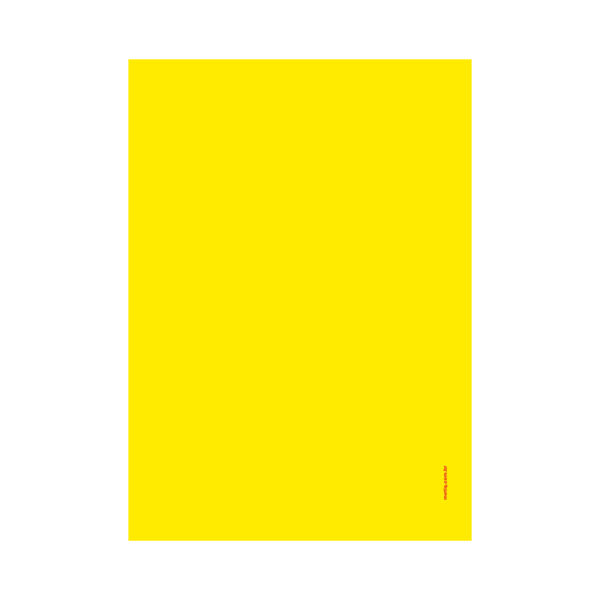 Cartaz laminado amarelo liso A4 2 faces
