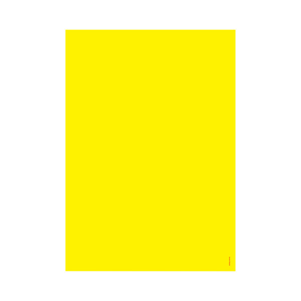 Cartaz laminado amarelo liso A5 2 faces
