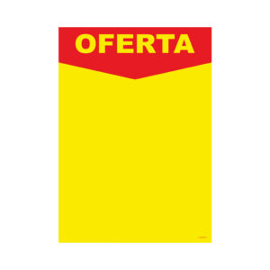 Cartaz laminado Oferta A4 2 faces