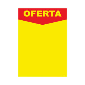 Cartaz laminado Oferta A5 2 faces