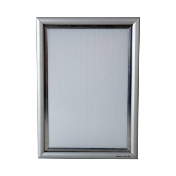 Moldura Snapframe Anodizado Prata A4 - Perfil 15mm