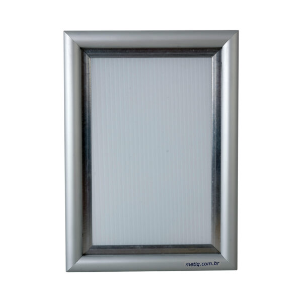 Moldura Snapframe Anodizado Prata A5 - Perfil 15mm