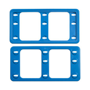Moldura plástica azul para prateleira 210x99m