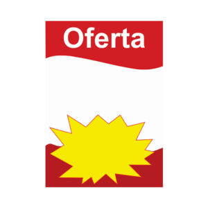 Cartaz laminado Oferta c/ Splash A4 2 faces