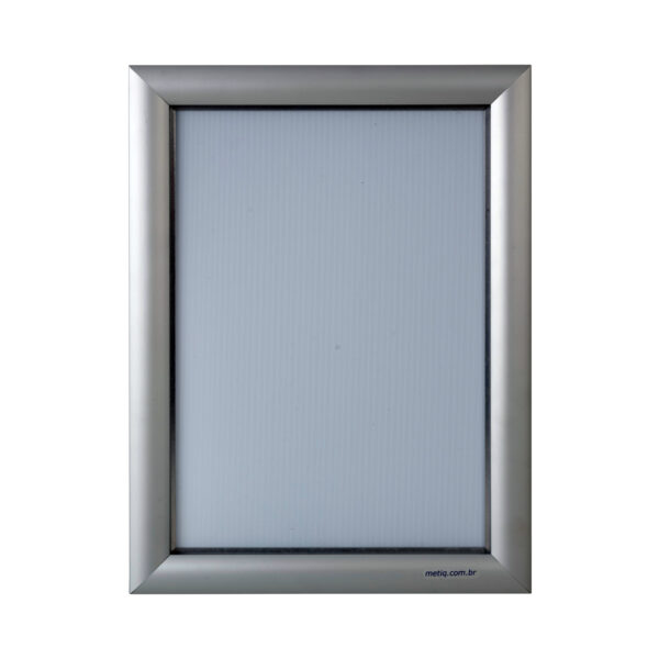 Moldura Snapframe Anodizado Prata A4 - Perfil 25mm