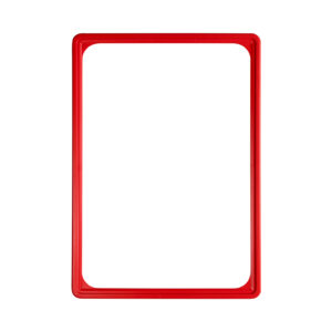 MOLDURA PLASTICA A4 VERMELHA