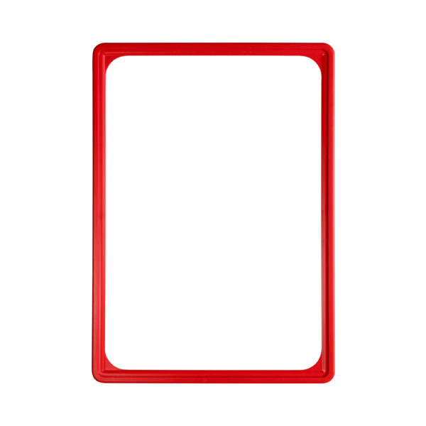MOLDURA PLASTICA A4 VERMELHA