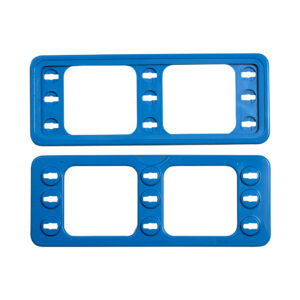 MOLDURA PLASTICA AZUL PARA PRATELEIRA