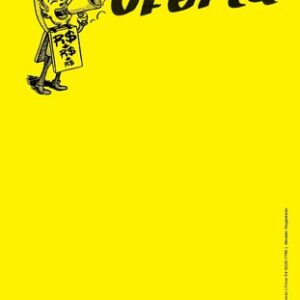Cartaz amarelo ilustrado descartável A4 01 face - 100UND