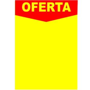 Cartaz Oferta descartável A4 250g 2 faces - 100UND