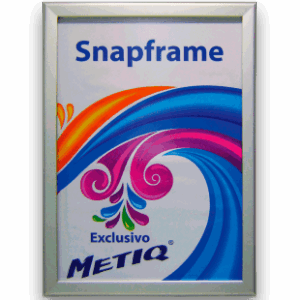 Moldura Snapframe Anodizado Prata A1 - Perfil 38mm