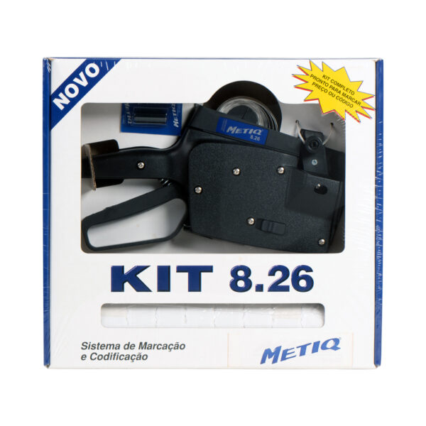 Kit Etiquetadora 8.26 8 dígitos + Etiquetas brancas (26mmx12mm) - Imagem 2