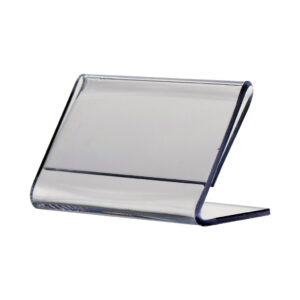 EXPOSITOR EM POLICARBONATO TRANSPARENTE  30 X50 MM FORMATO L