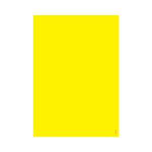 Cartaz laminado amarelo liso A3 2 faces