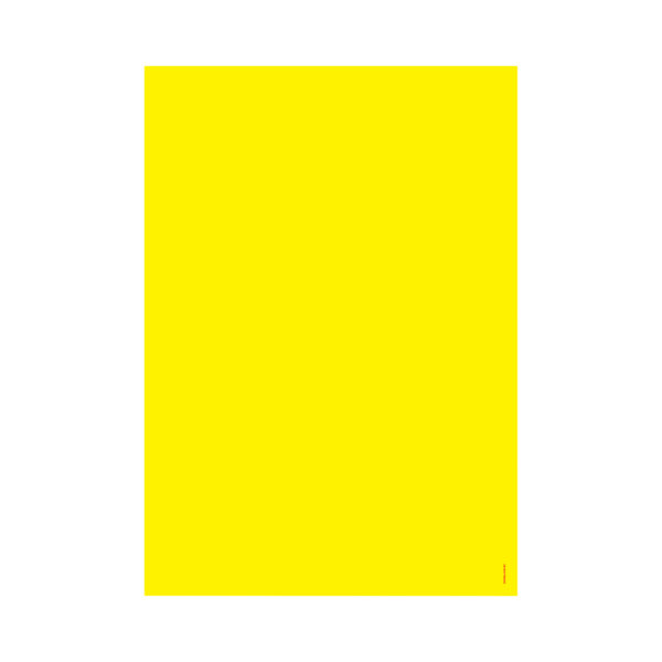 Cartaz laminado amarelo liso A3 2 faces